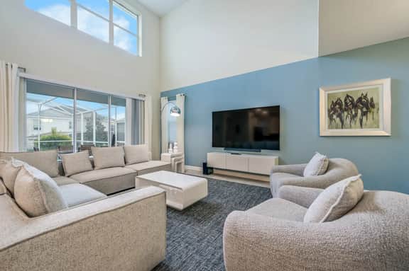 1569 - Champions Gate Resort Villa – Modern 5BR, Private Pool & Clubhouse Access